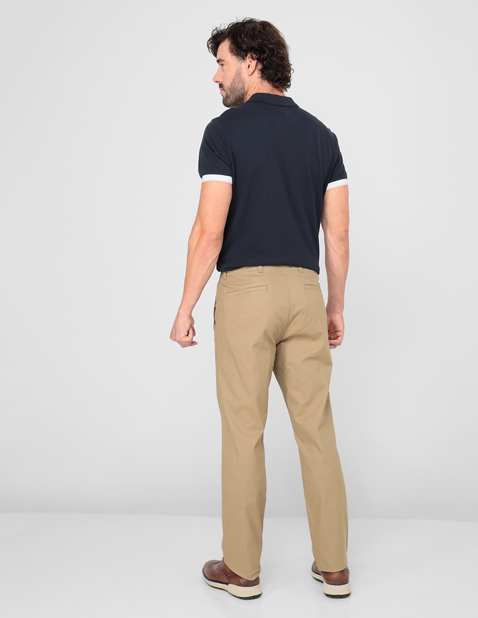 Pantalón chino slim de algodón para hombre 4
