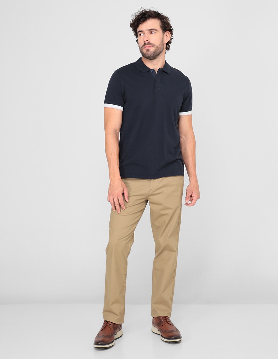 Pantalón chino slim de algodón para hombre 3