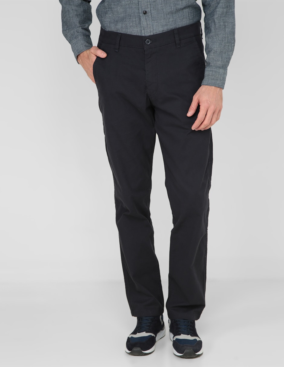 Pantalón chino slim de algodón para hombre