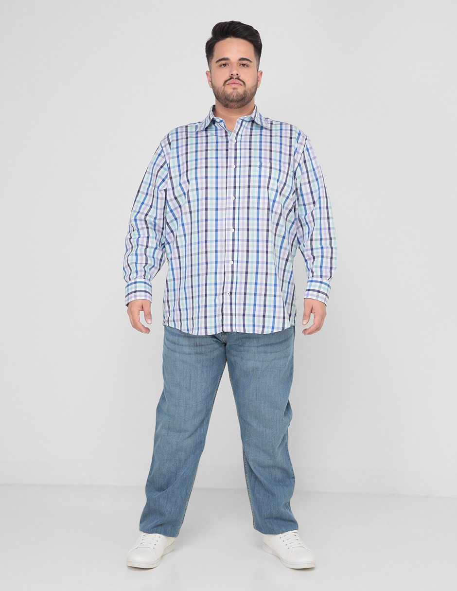 Jeans slim lavado obscuro para hombre
