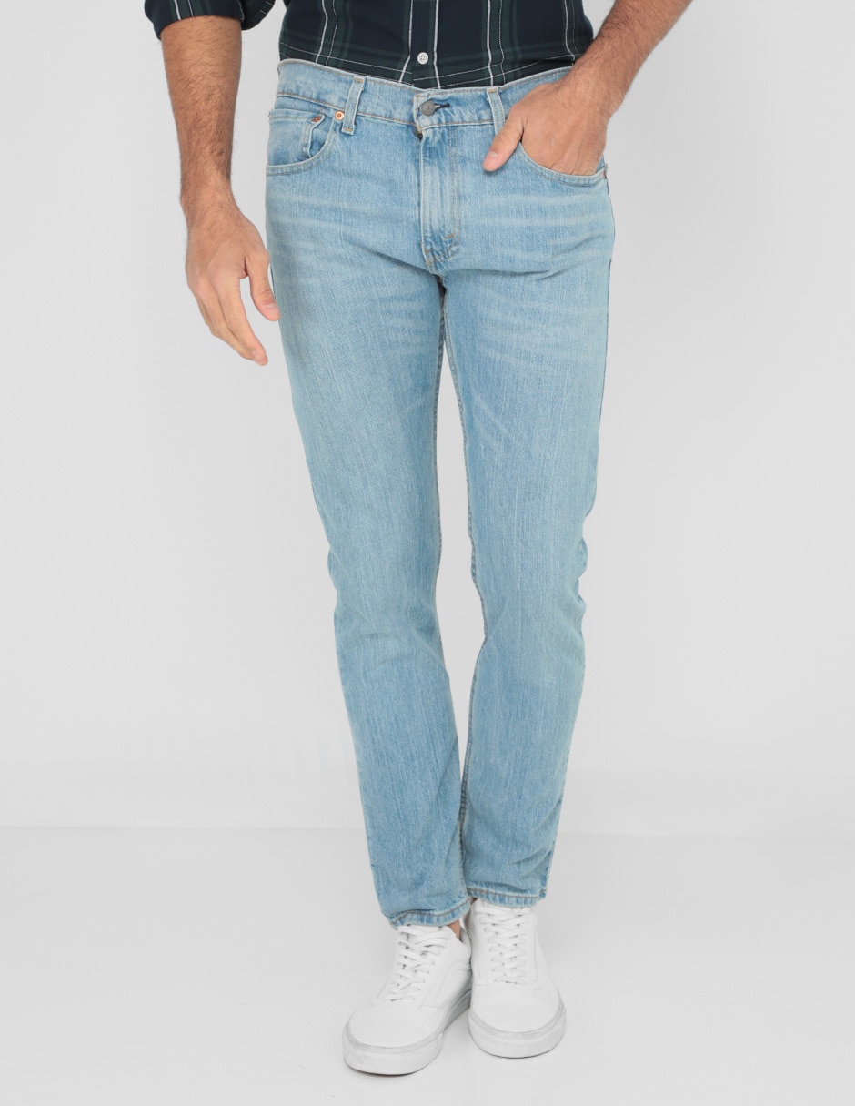 Jeans slim lavado sand blast para hombre