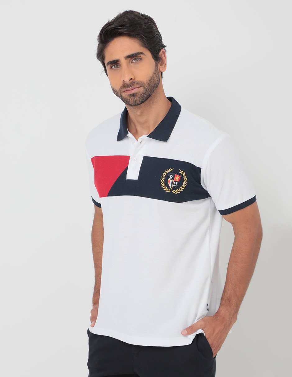 Playera Rock cuello polo para hombre