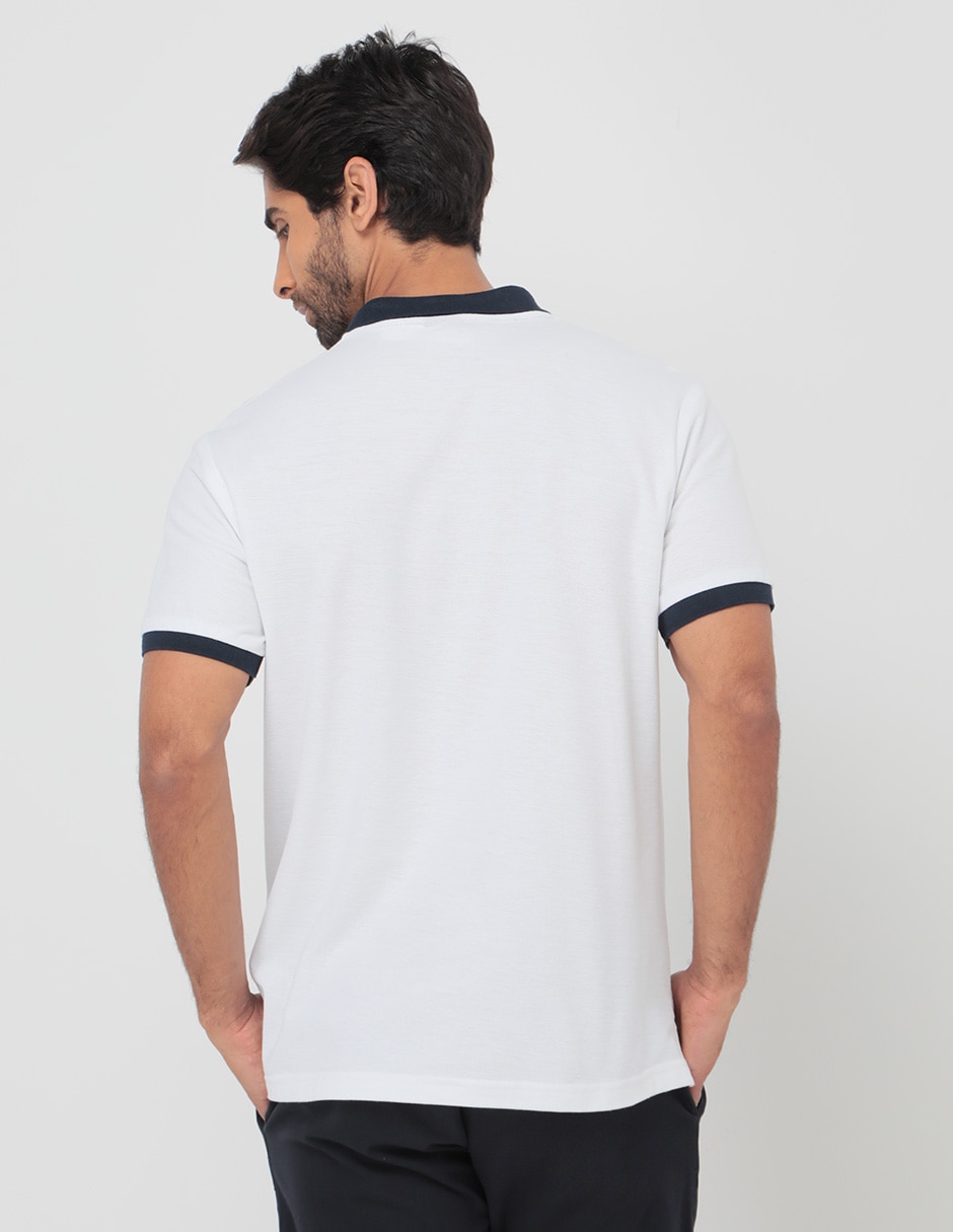Playera Rock cuello polo para hombre