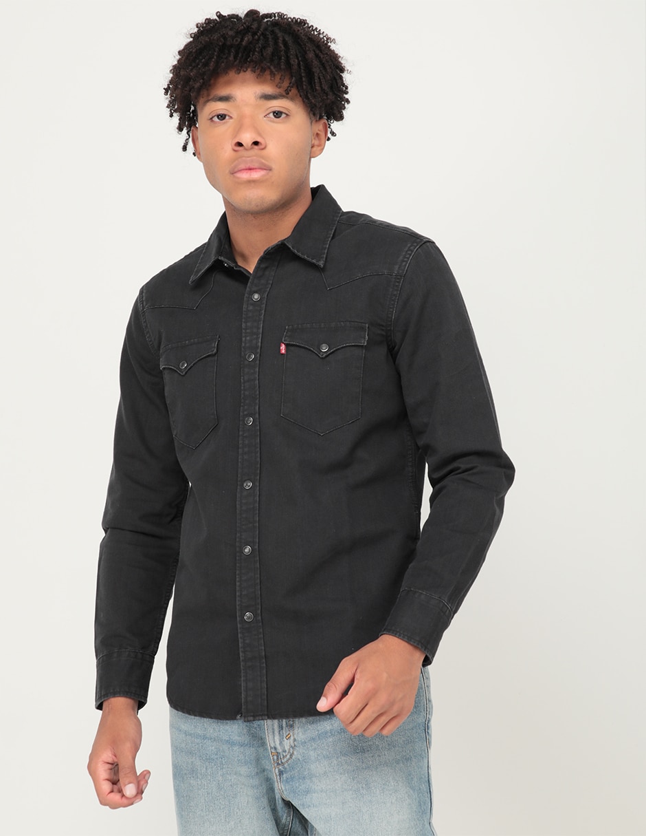Camisa casual Levi's de algodón manga larga para hombre