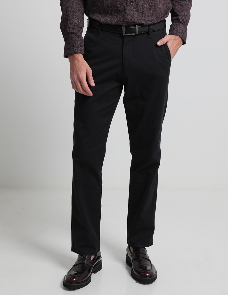 Pantalón de vestir slim de algodón para hombre Pantalón de vestir slim de algodón para hombre