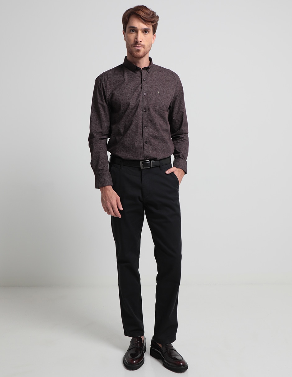 Pantalón de vestir slim de algodón para hombre 3