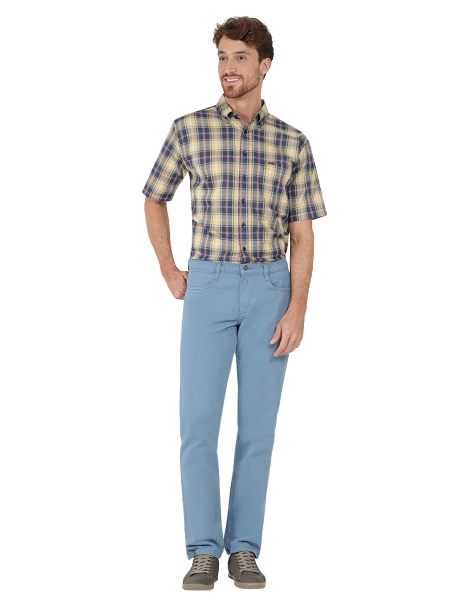 Jeans slim lavado claro para hombre 3