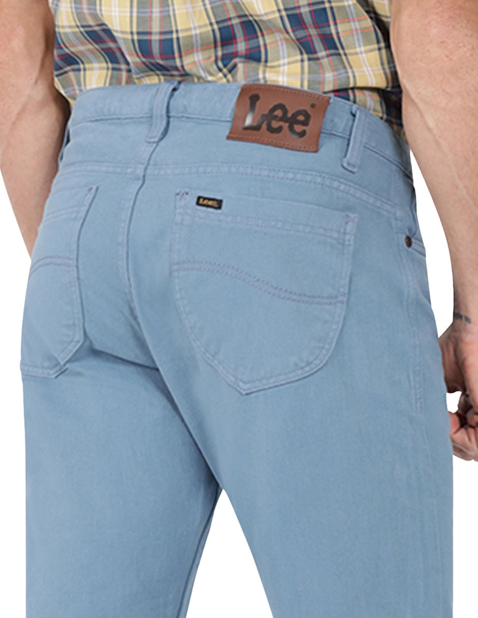 Jeans slim lavado claro para hombre 4