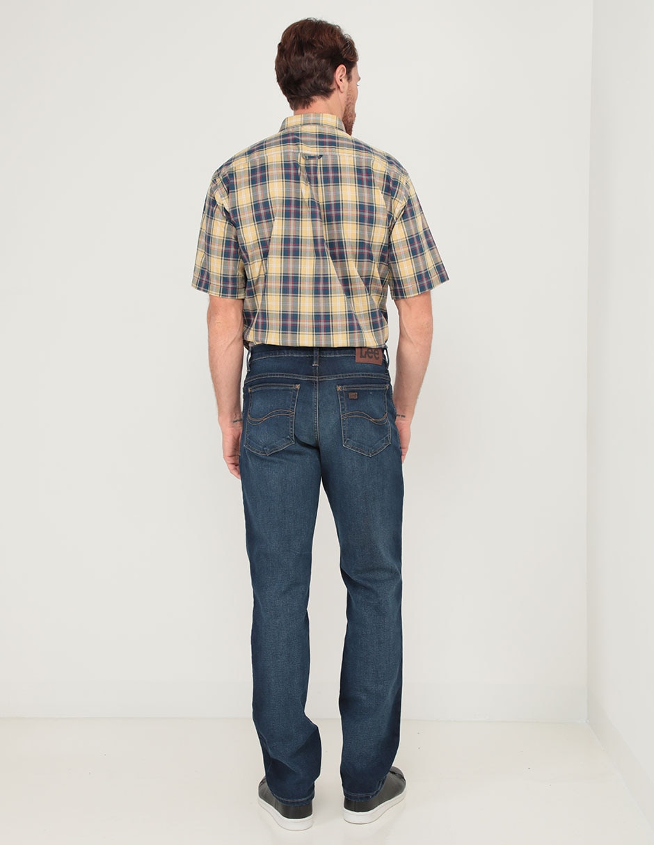 Jeans slim Lee lavado whisker para hombre