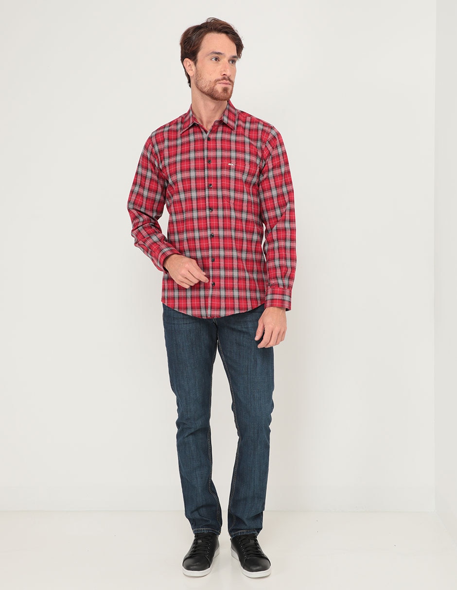 Jeans slim lavado sand blast para hombre 6