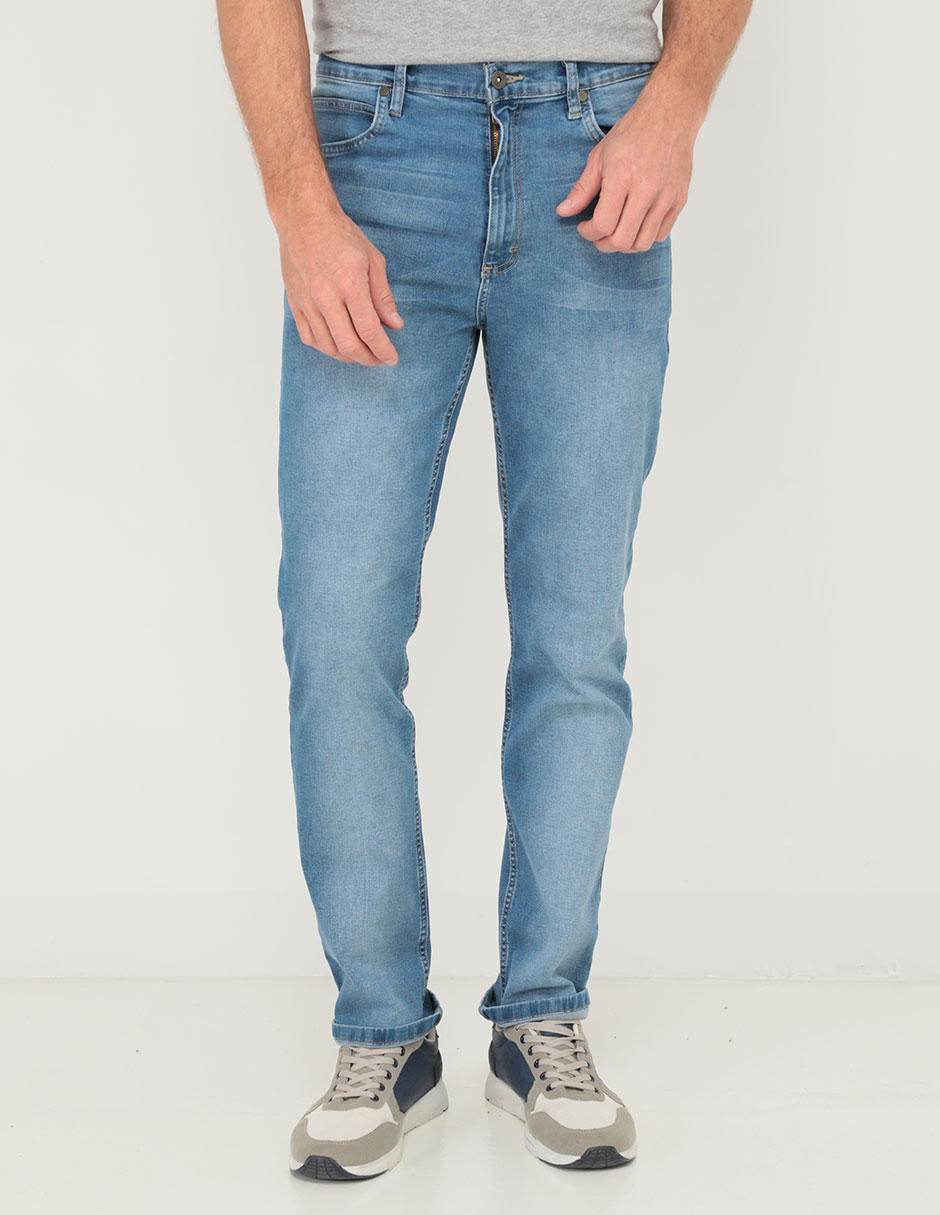 Jeans slim lavado sand blast para hombre 1