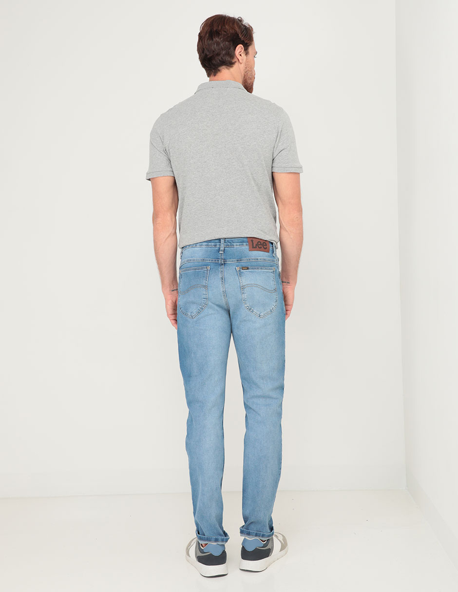Jeans slim lavado sand blast para hombre 5