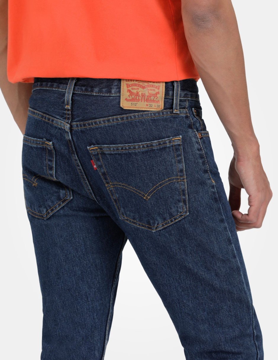 Jeans slim Levi´s 512 lavado obscuro para hombre