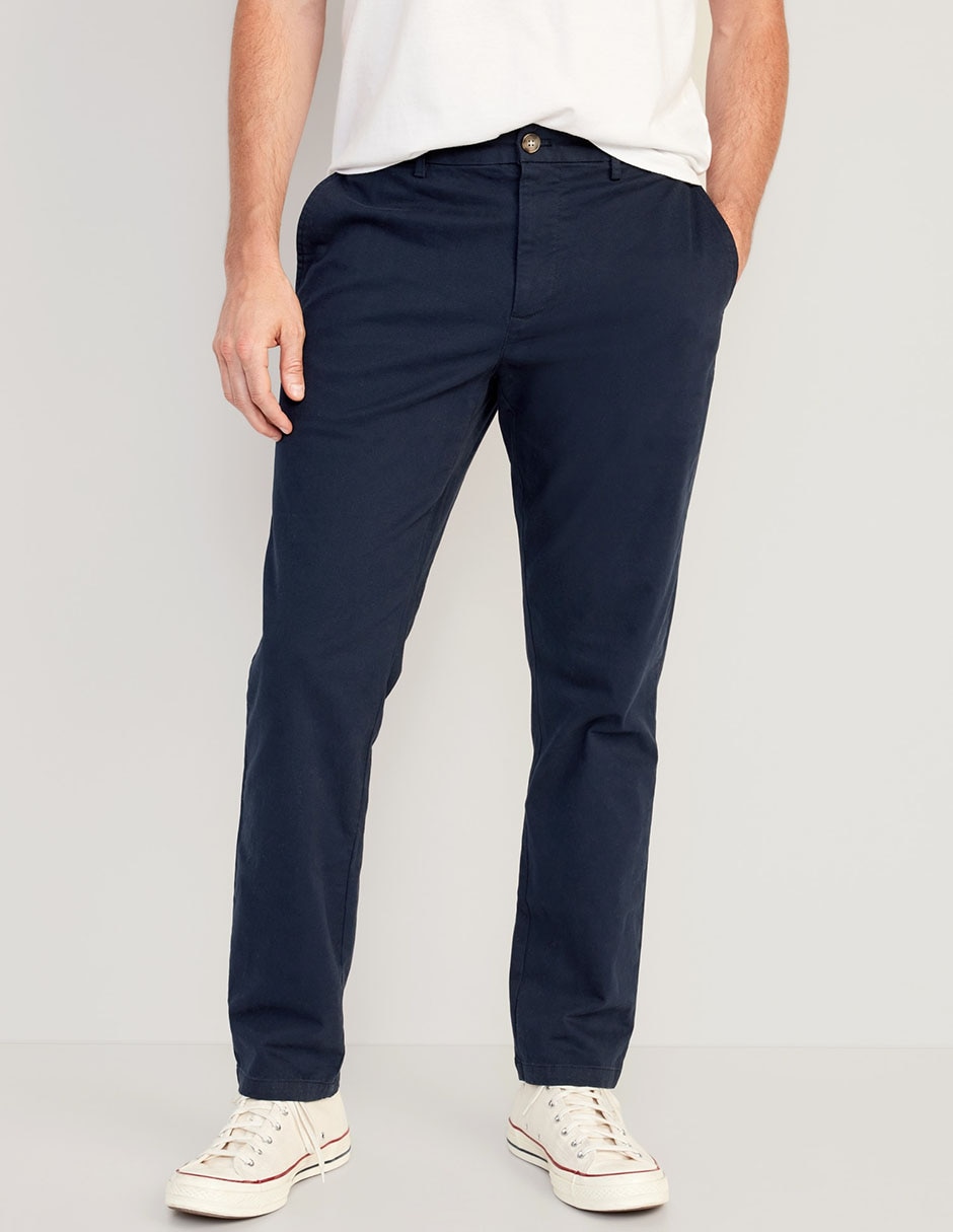 Pantalón slim de gabardina para hombre Pantalón slim de gabardina para hombre