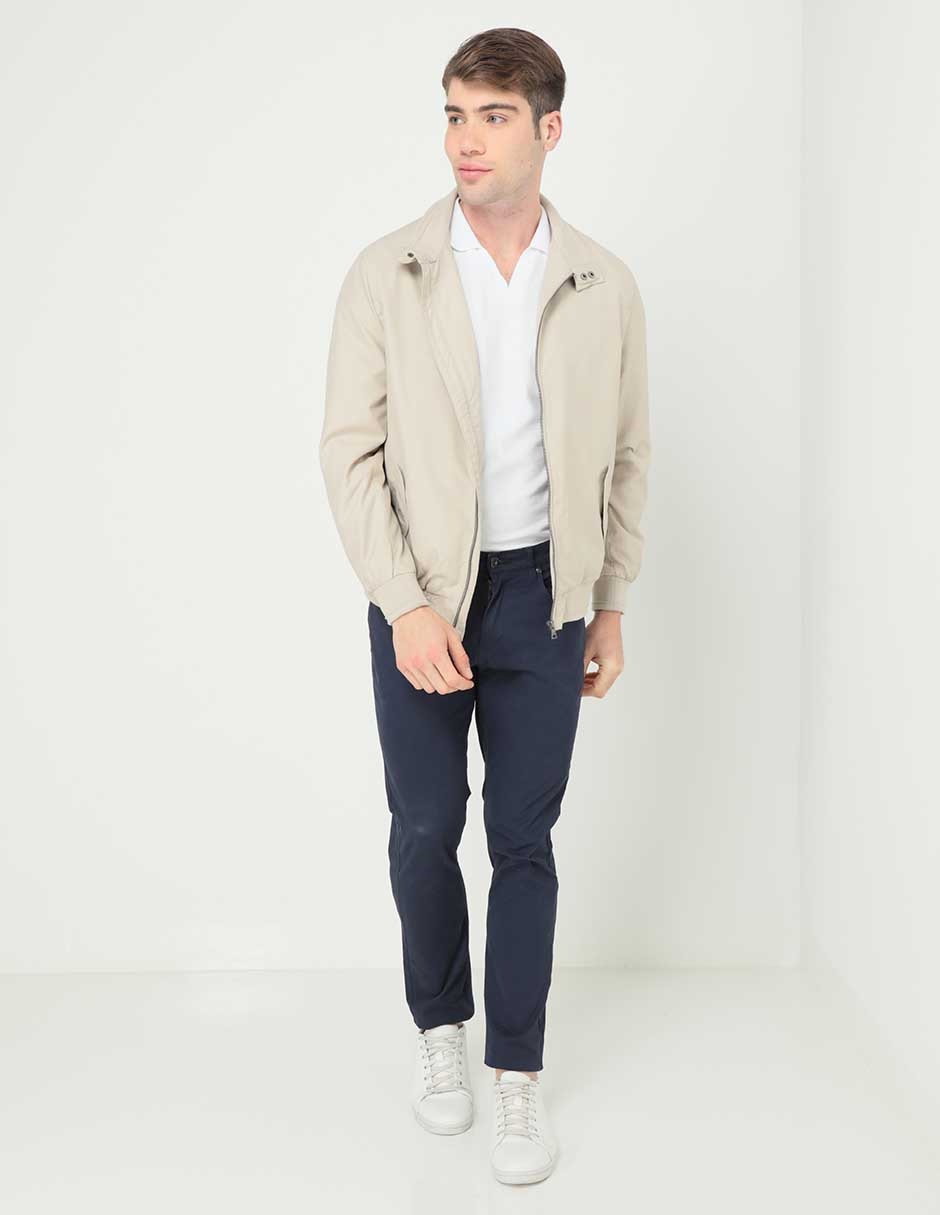 Pantalón chino slim de gabardina para hombre 3