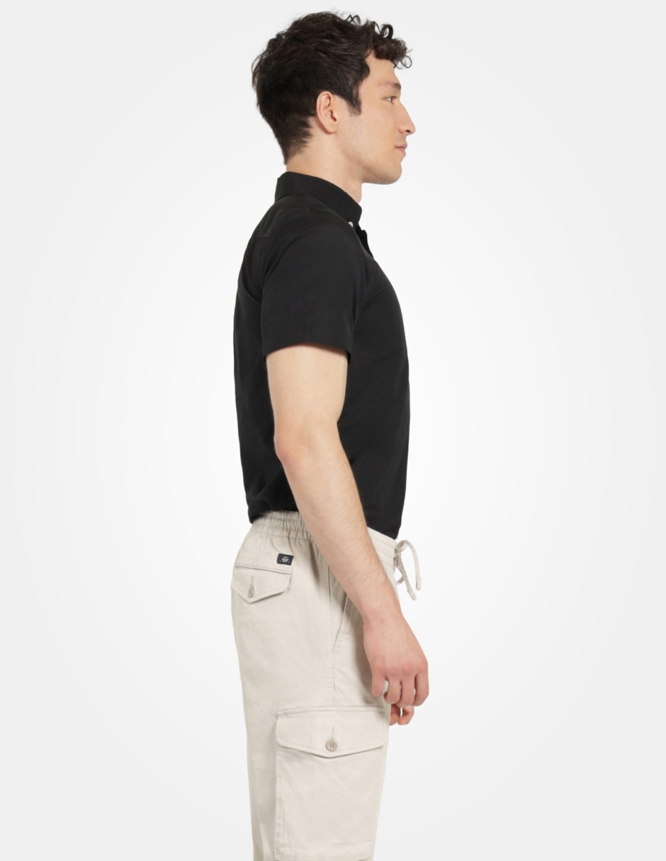 Camisa de vestir Dockers de algodón manga corta para hombre