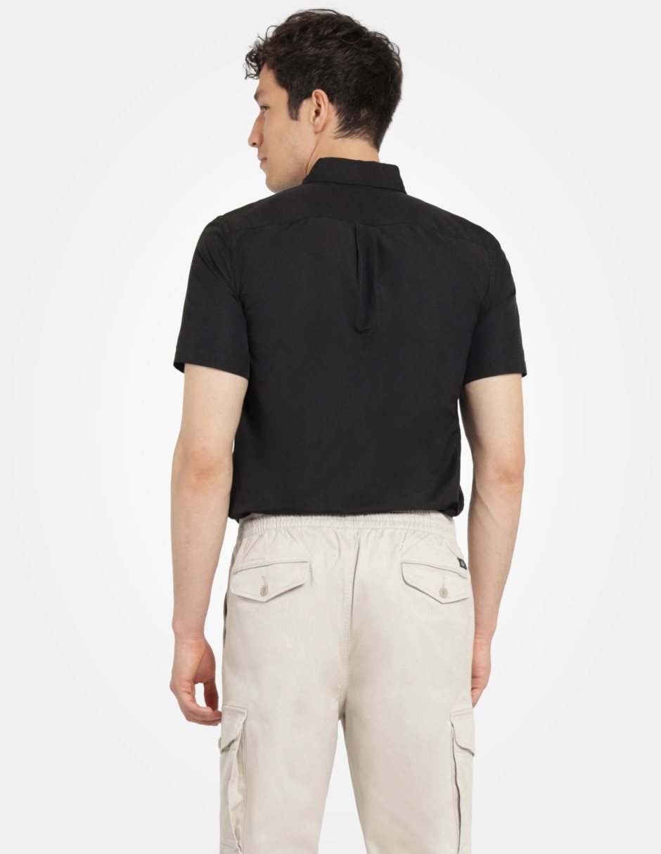 Camisa de vestir Dockers de algodón manga corta para hombre