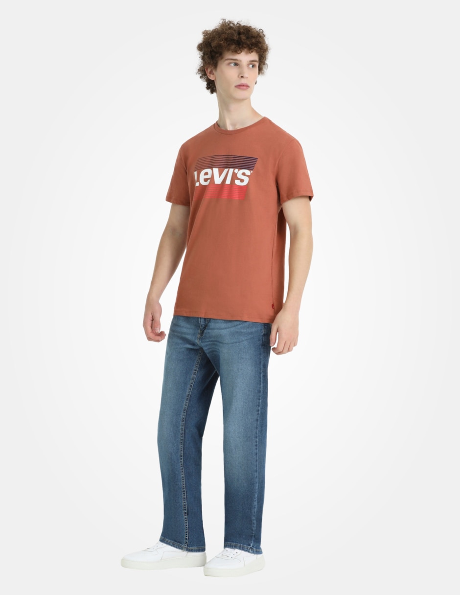 Jeans straight 505 lavado whisker para hombre