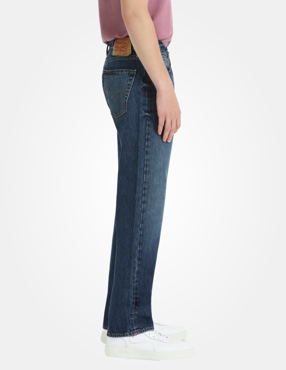 Jeans straight 501 deslavado para hombre 4