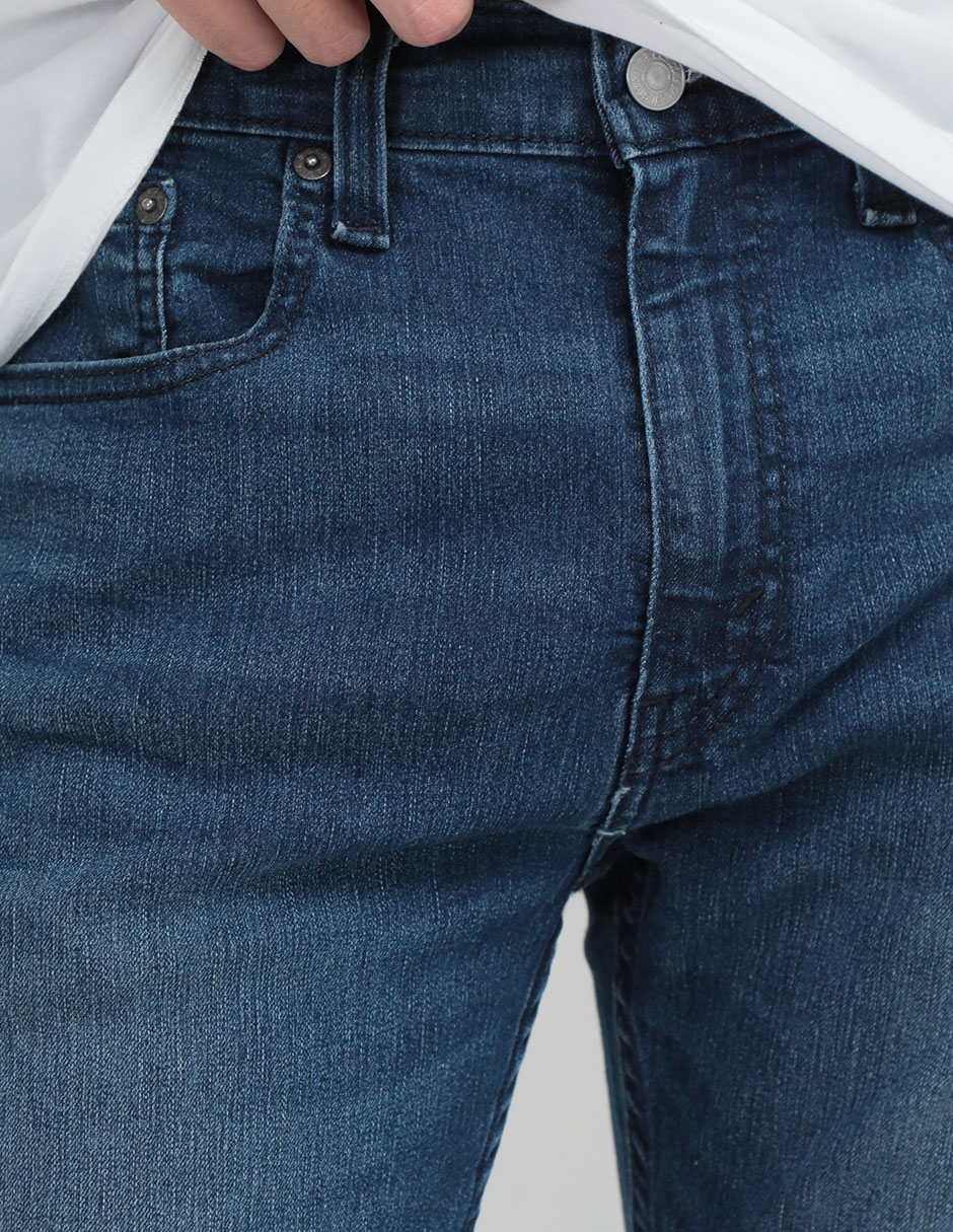 Jeans slim lavado whisker para hombre 7