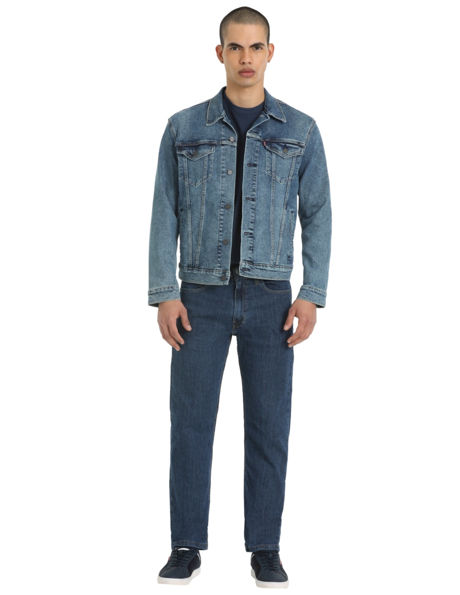 Jeans straight 505 lavado rinse para hombre 8