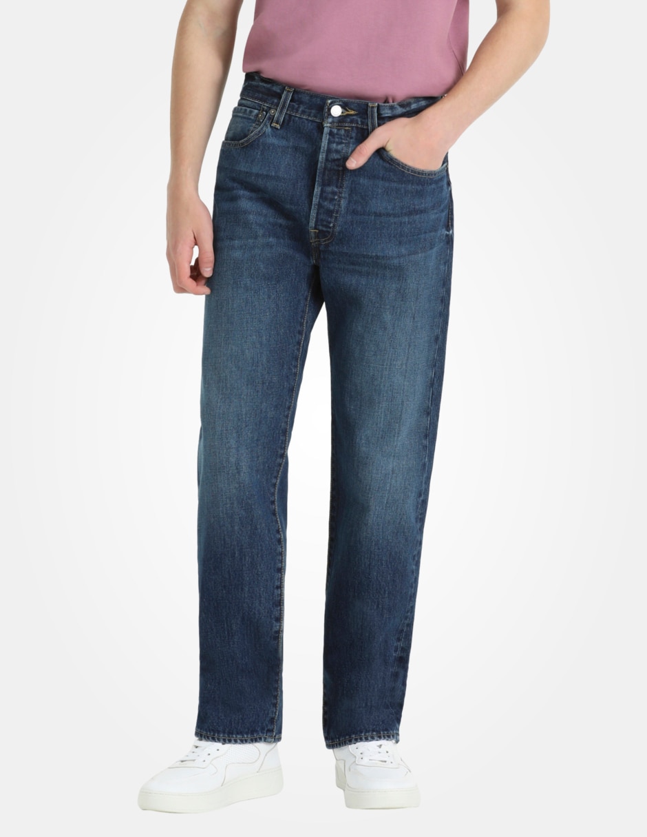 Jeans straight Levi´s 501 deslavado para hombre