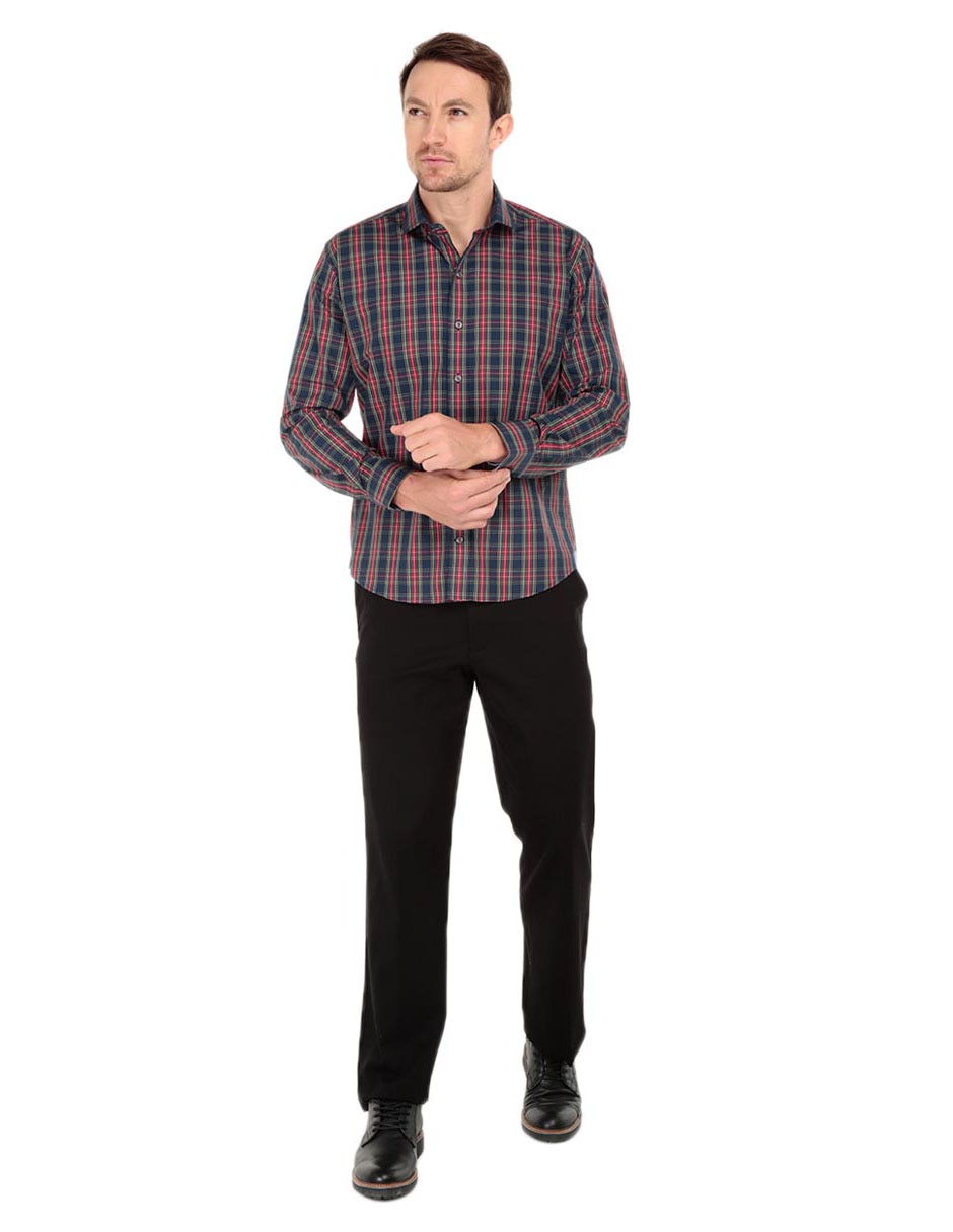 Pantalón straight de algodón para hombre 5