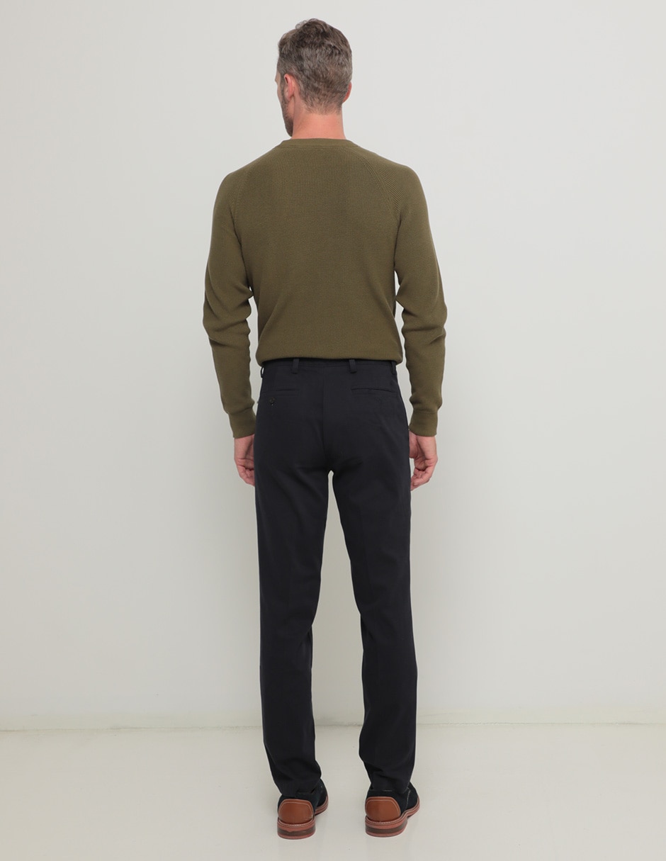 Pantalón straight de gabardina para hombre 2