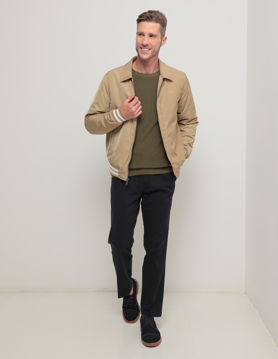 Pantalón straight de gabardina para hombre 3