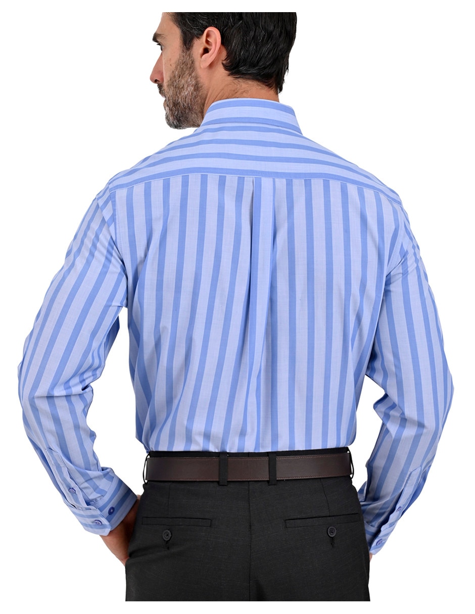 Camisa casual de algodón manga larga para hombre