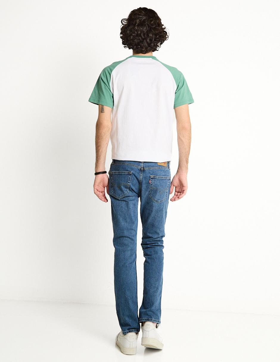Jeans slim lavado medio para hombre 5