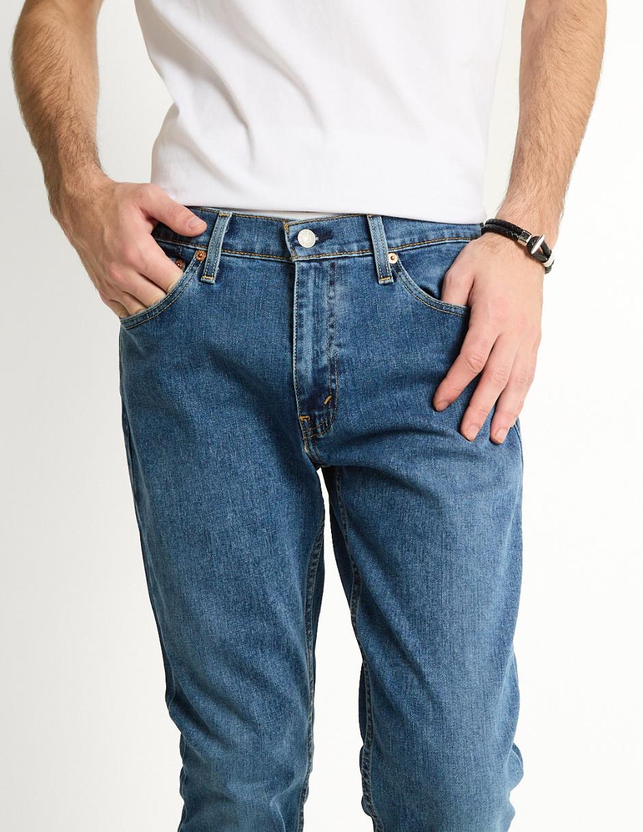 Jeans slim lavado medio para hombre 7