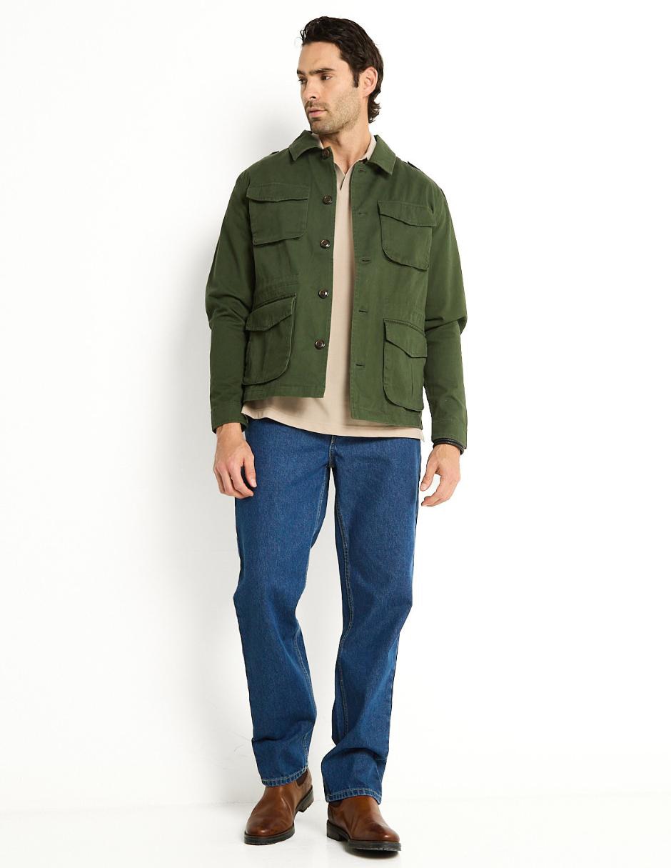 Jeans recto Yale lavado obscuro para hombre