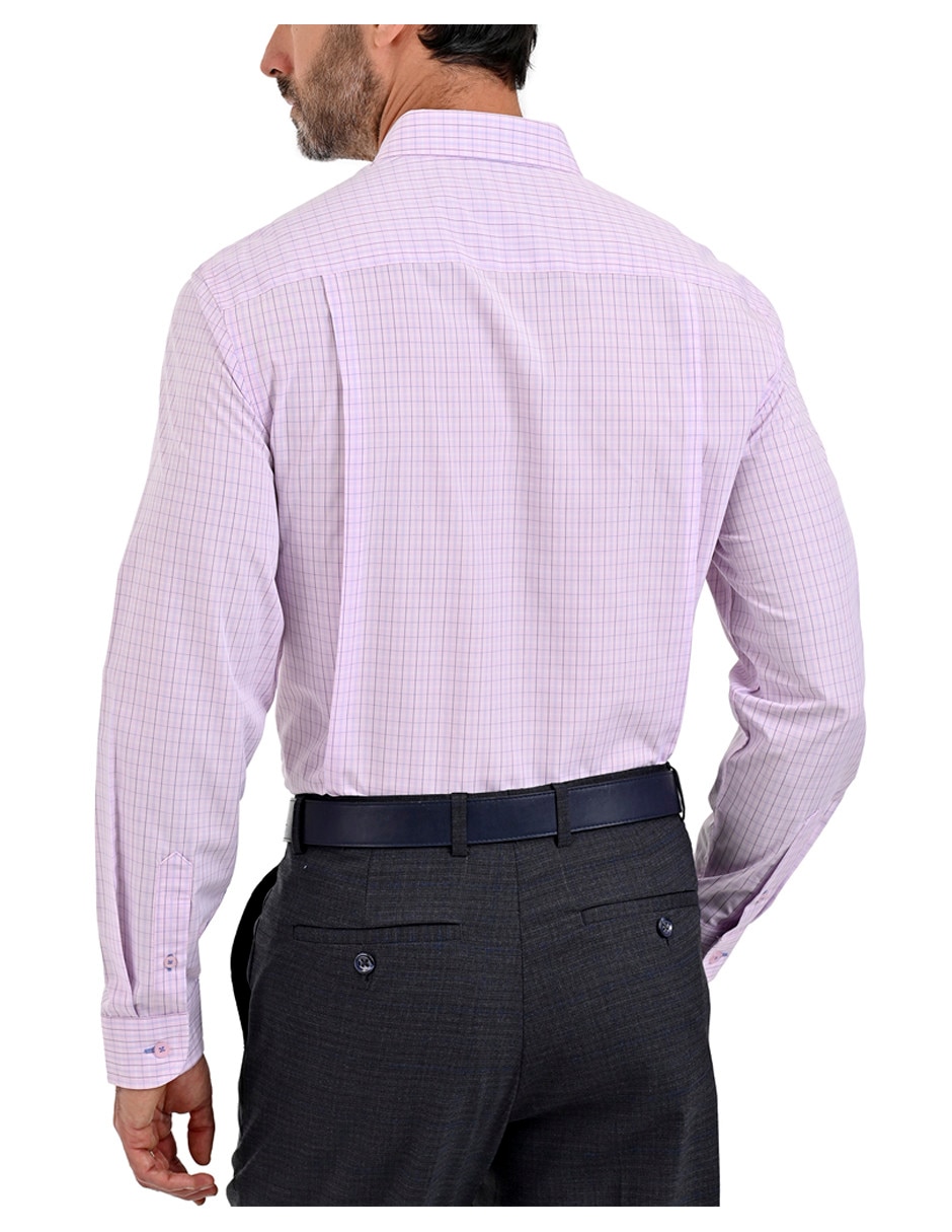 Camisa casual manga larga para hombre 4