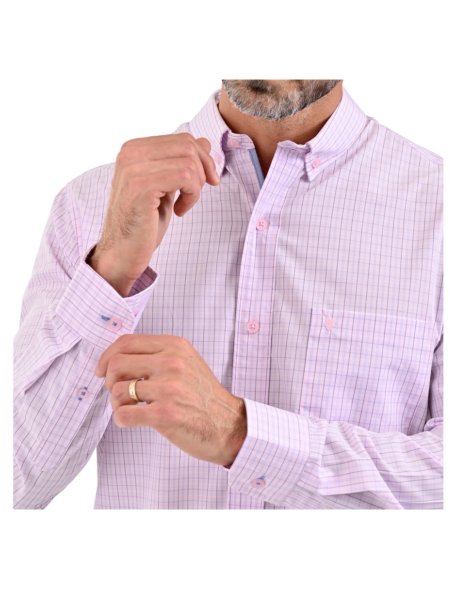 Camisa casual manga larga para hombre 2