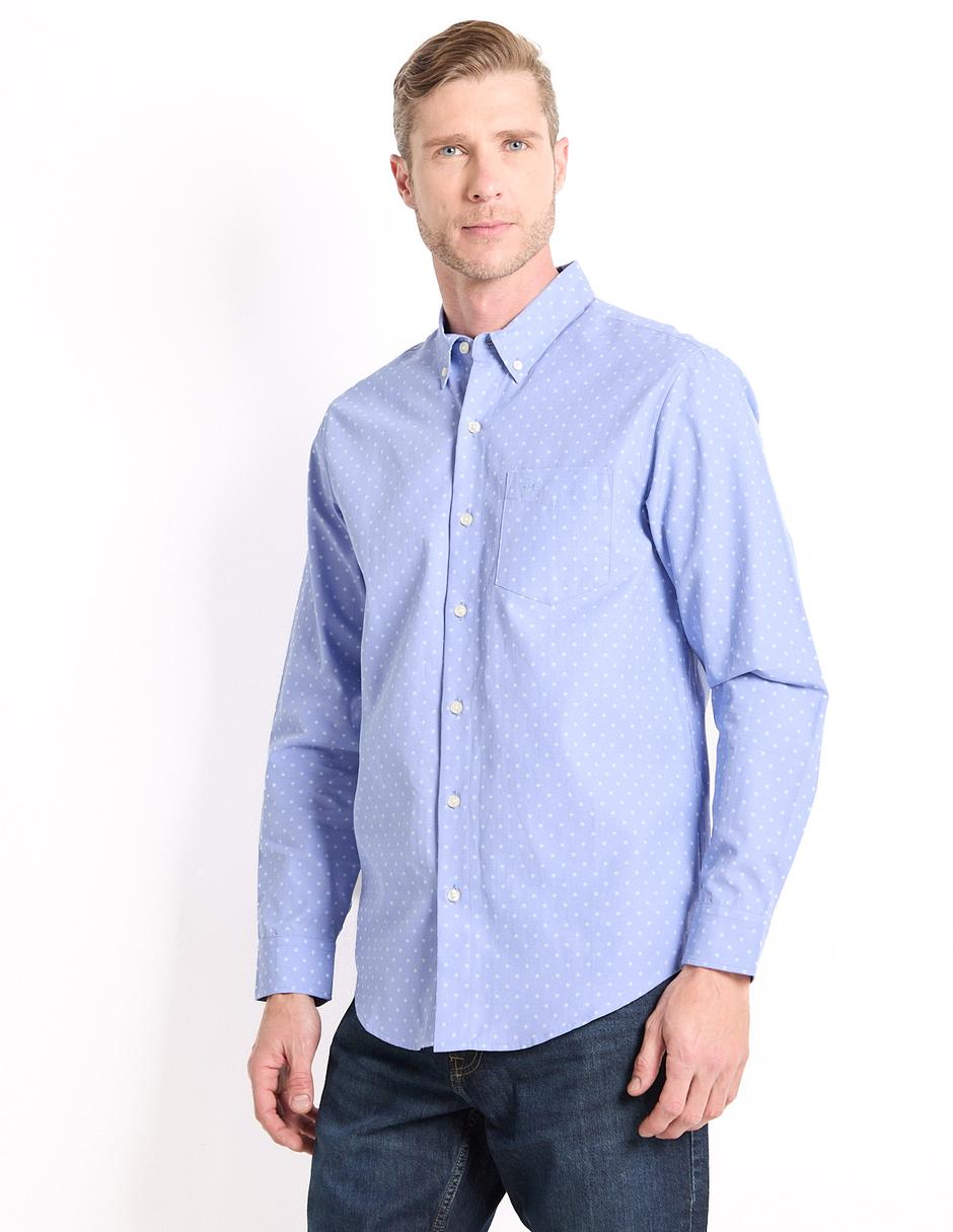 Camisa business casual de algodón manga larga para hombre Camisa business casual de algodón manga larga para hombre