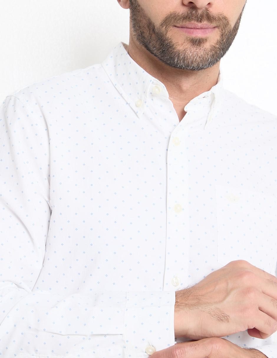 Camisa casual Dockers de algodón manga larga para hombre