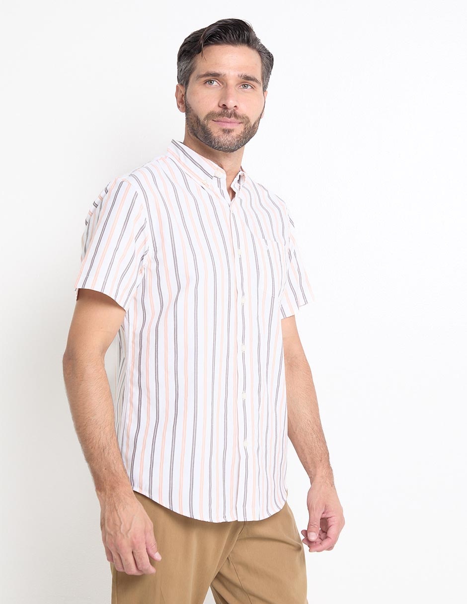 Camisa casual de algodón manga corta para hombre Camisa casual de algodón manga corta para hombre