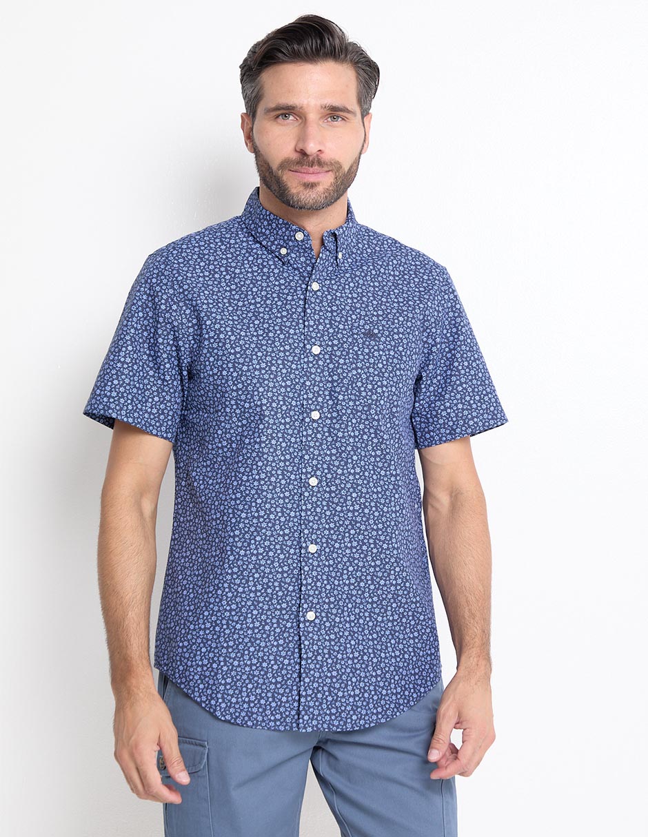 Camisa casual de algodón manga corta para hombre Camisa casual de algodón manga corta para hombre