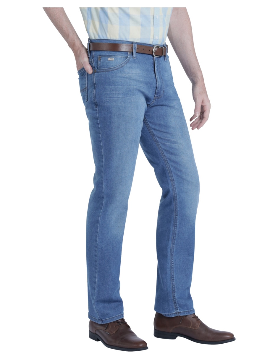 Jeans straight Lee lavado sand blast para hombre