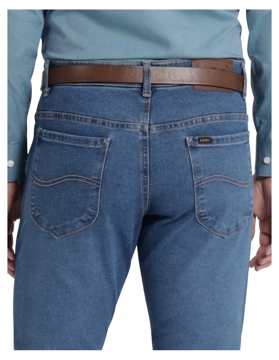 Jeans slim lavado sand blast para hombre 7