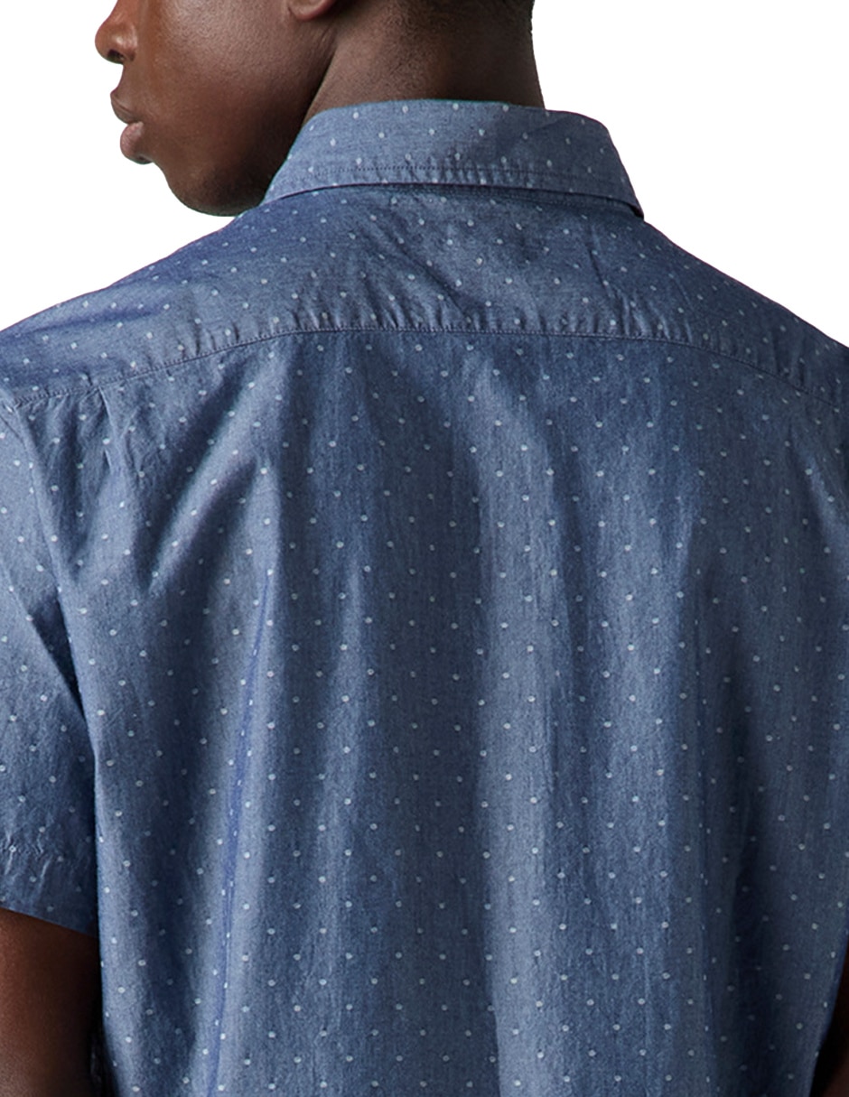 Camisa casual Levi's de algodón manga corta para hombre 4