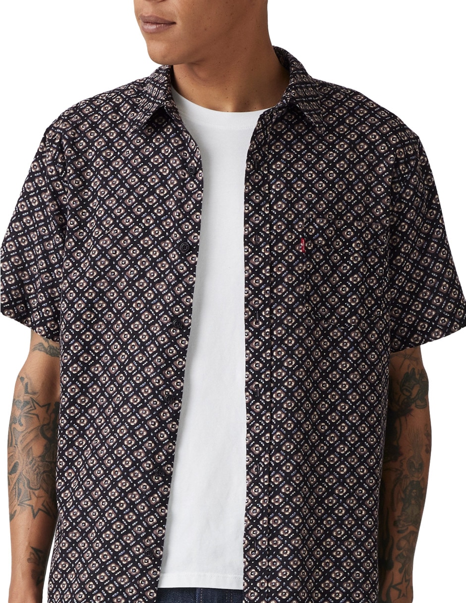 Camisa casual de algodón manga corta para hombre 2