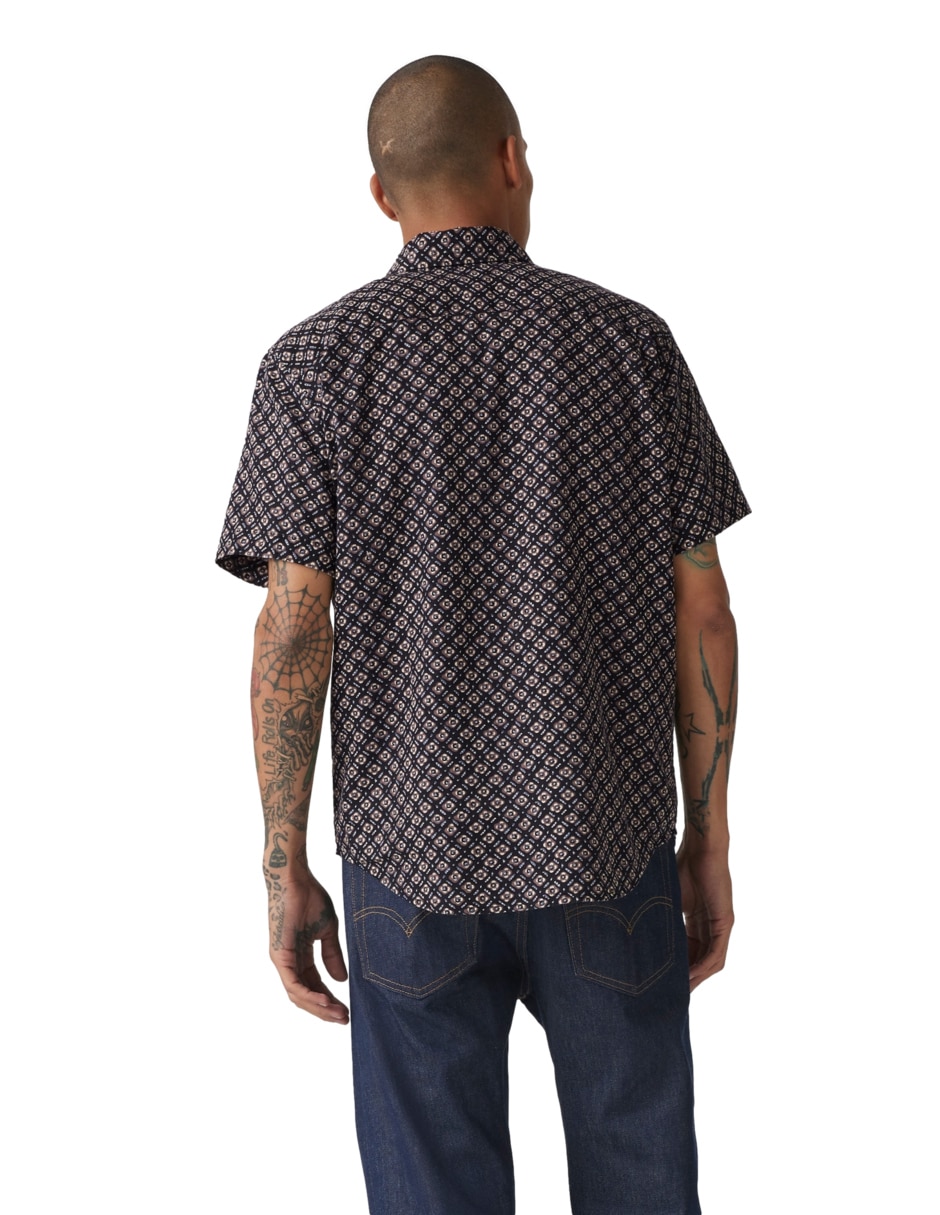 Camisa casual de algodón manga corta para hombre 3