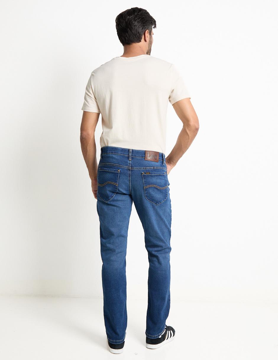 Jeans slim lavado stone wash para hombre 5