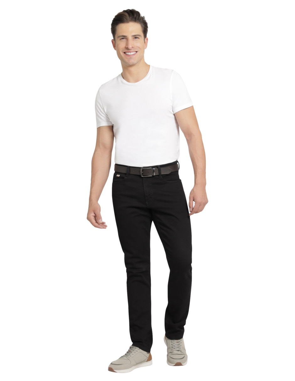 Jeans slim lavado rinse para hombre 6