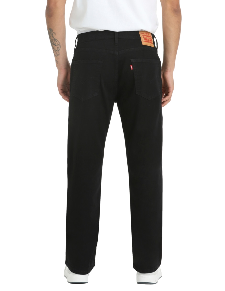 Jeans straight lavado obscuro para hombre 7