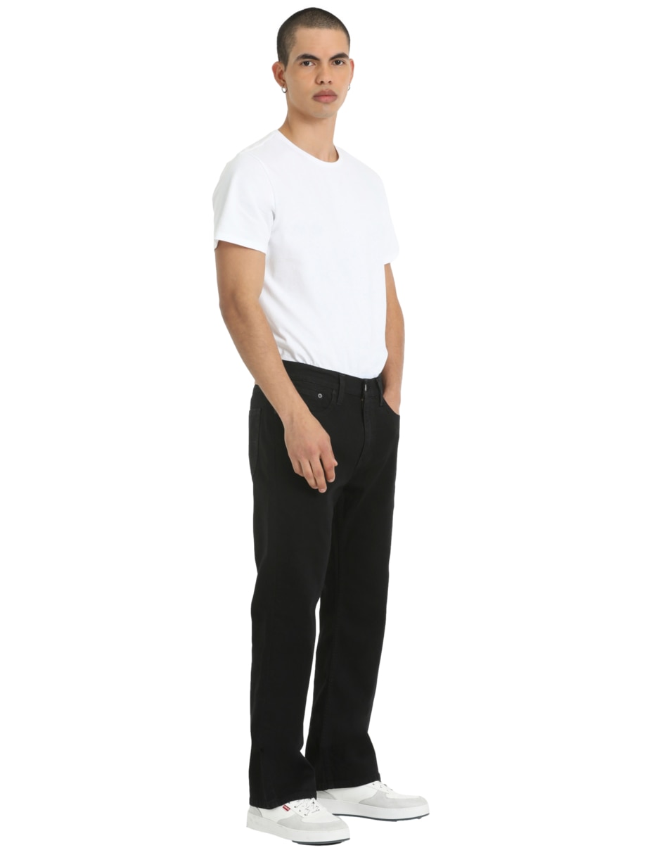 Jeans straight lavado obscuro para hombre 8