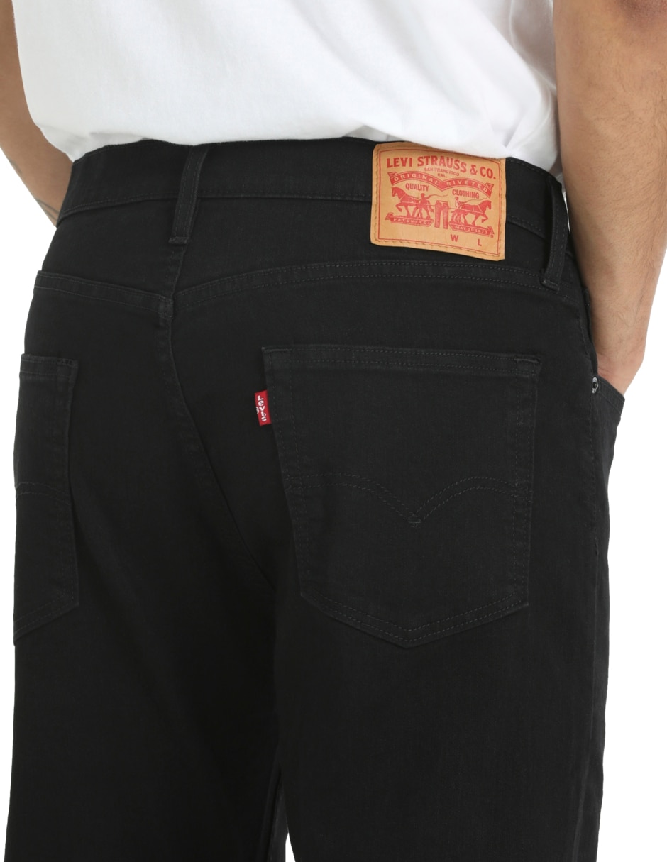 Jeans straight lavado obscuro para hombre 9
