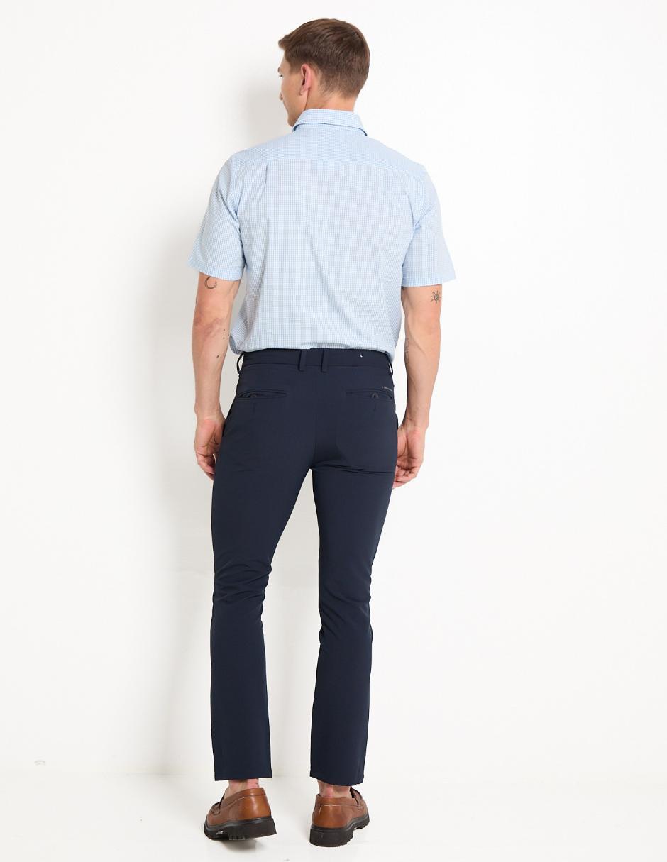 Pantalón chino slim de algodón para hombre 4